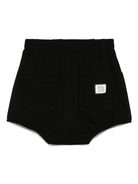 Shorts per bambina Douuod Kids nero con vita elasticizzata - Rubino Kids