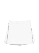 Shorts per bambina Elisabetta Franchi La Mia Bambina bianco con logo - Rubino Kids