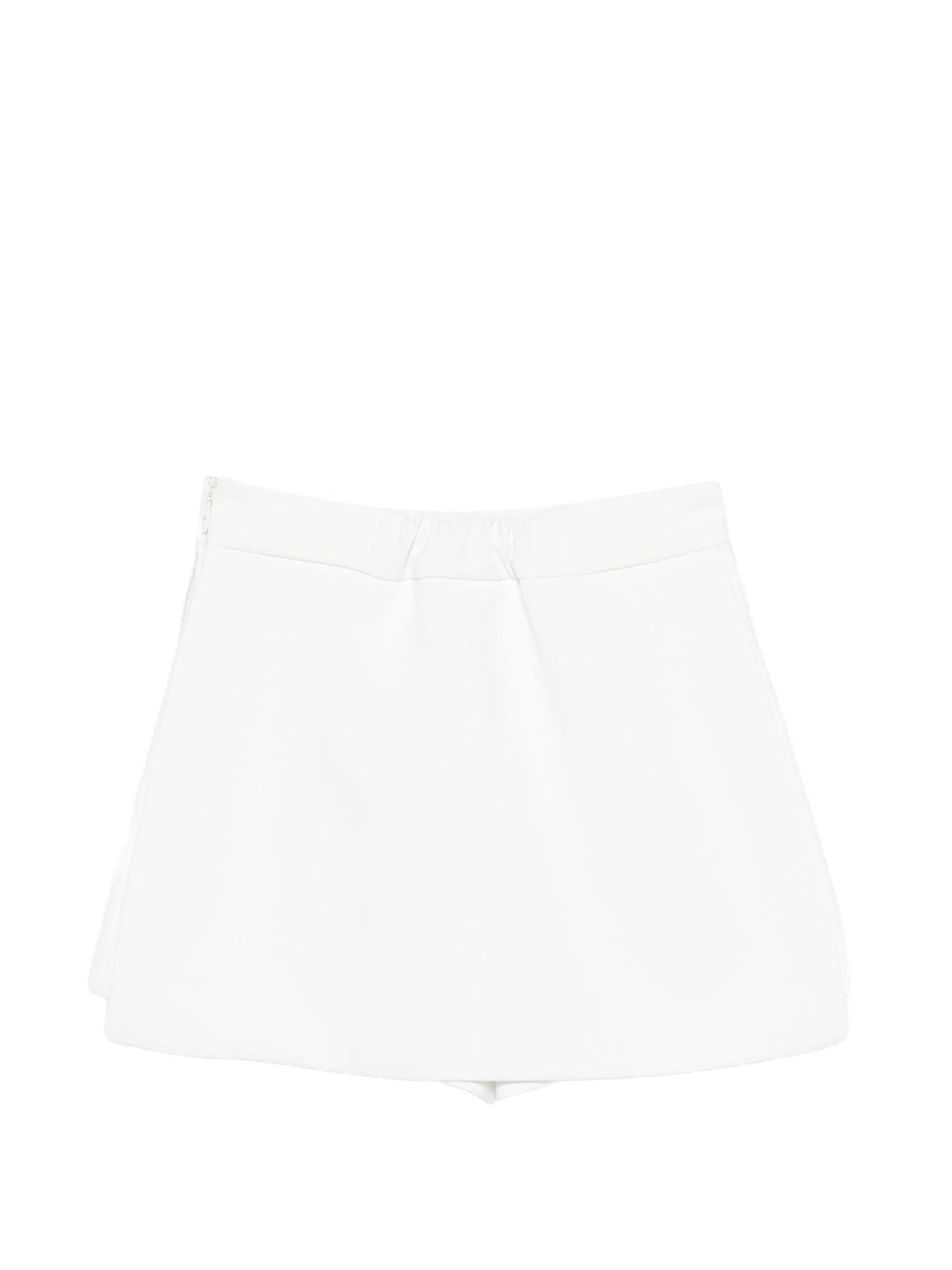 Shorts per bambina Elisabetta Franchi La Mia Bambina bianco con logo - Rubino Kids