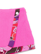 Shorts per bambina Emilio Pucci Junior fucsia con chiusura con bottoni - Rubino Kids