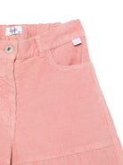 Shorts per bambina Il Gufo con pannelli in velluto a coste - Rubino Kids