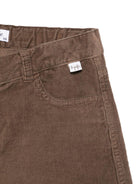 Shorts per bambina Il Gufo marrone in velluto a coste - Rubino Kids