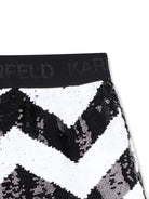 Shorts per bambina Karl Lagerfeld Kids nero con paillettes - Rubino Kids