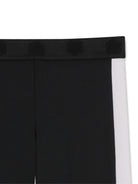 Shorts per bambina Kenzo Kids nero con logo a fiori - Rubino Kids