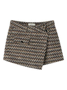 Shorts per bambina Lanvin Enfant multicolore con motivo a chevron - Rubino Kids