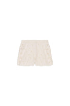 Shorts per bambina Louise Misha Kids beige con ricamo all - over - Rubino Kids