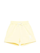 Shorts per bambina MSGM Kids giallo con coulisse - Rubino Kids