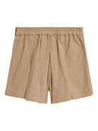 Shorts per bambina Polo Ralph Lauren Kids beige con pieghe sul davanti - Rubino Kids
