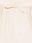 Shorts per bambina ZIMMERMANN Kids Lucky beige con decorazione con punto inglese - Rubino Kids