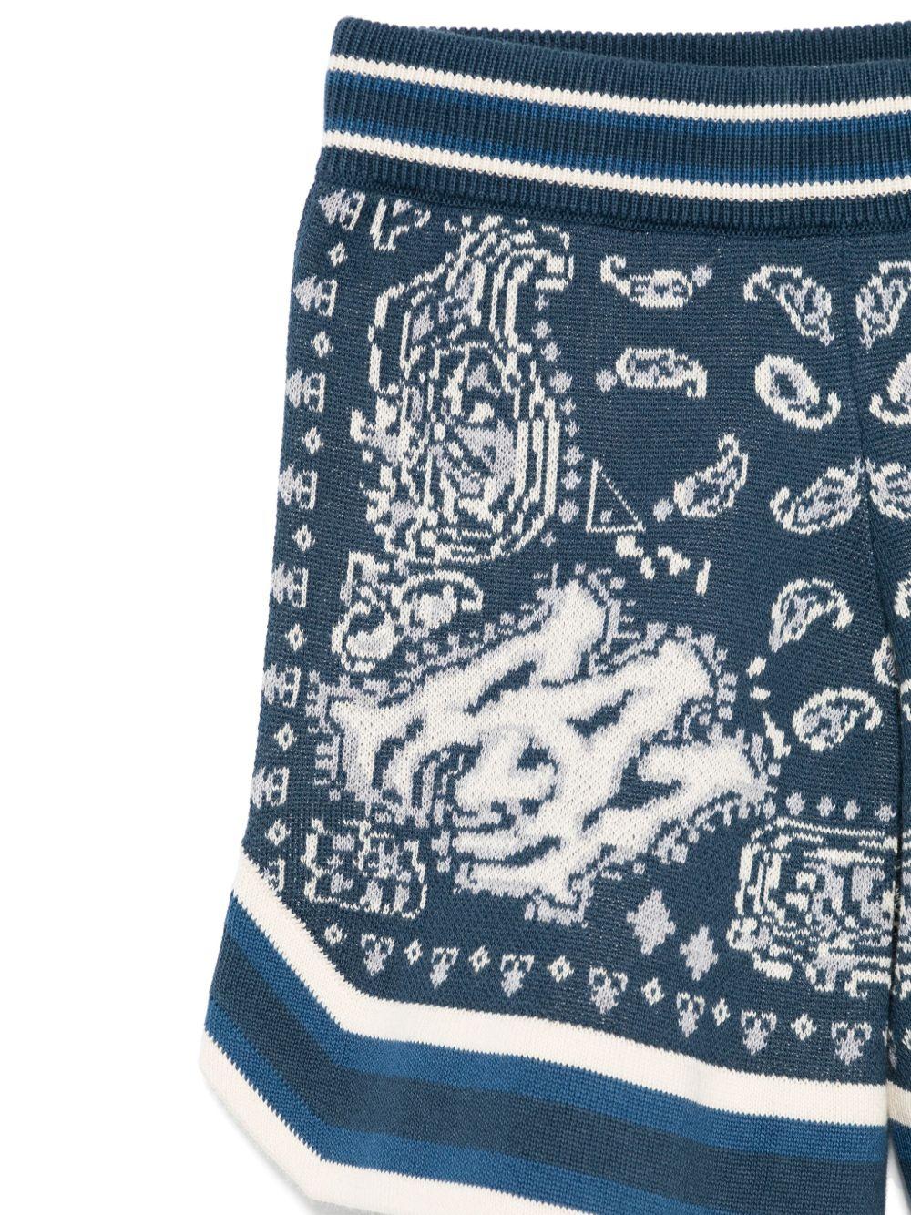 Shorts per bambino Amiri Kids blu con stampa grafica - Rubino Kids
