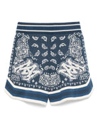 Shorts per bambino Amiri Kids blu con stampa grafica - Rubino Kids