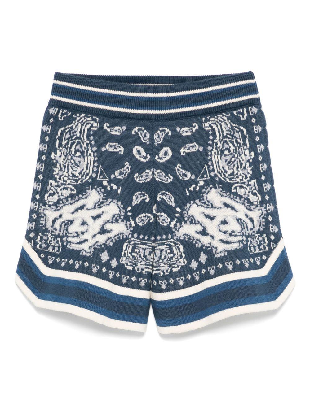 Shorts per bambino Amiri Kids blu con stampa grafica - Rubino Kids