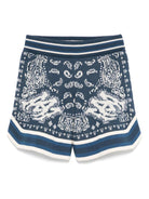 Shorts per bambino Amiri Kids blu con stampa grafica - Rubino Kids