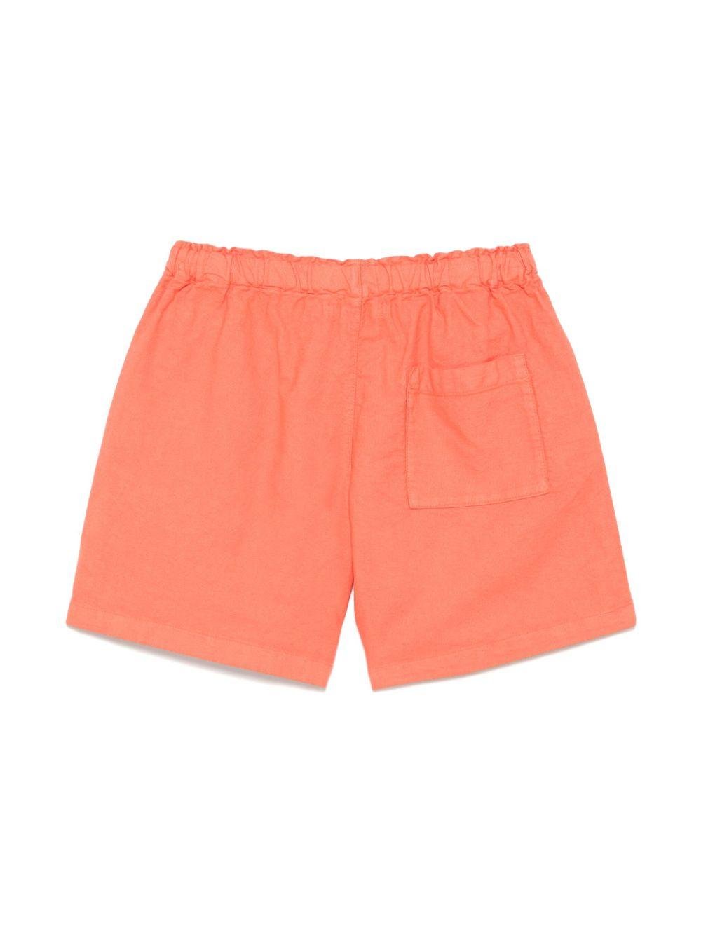 Shorts per bambino Bobo Choses Similing arancione con logo applicato - Rubino Kids