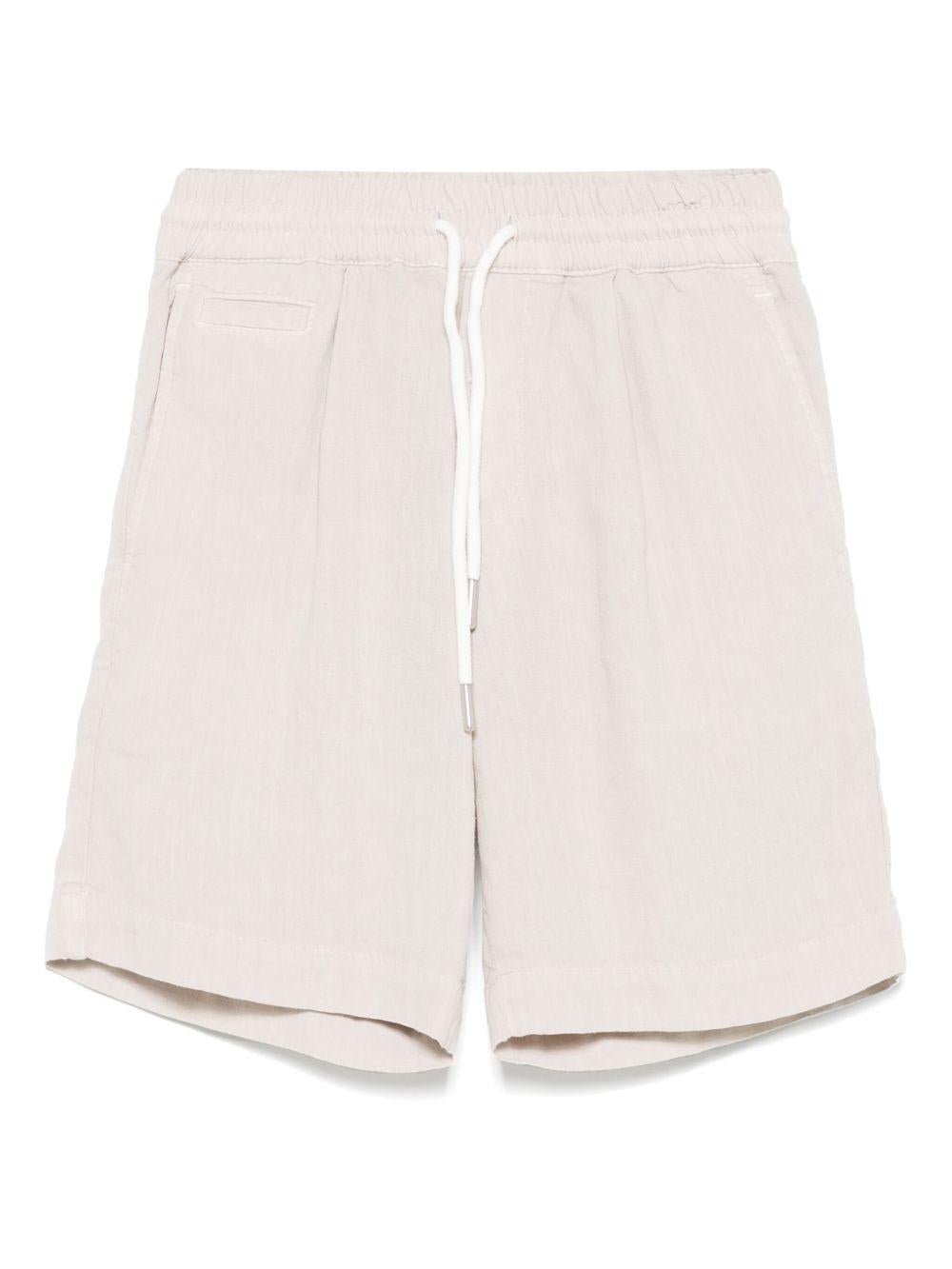 Shorts per bambino Brunello Cucinelli Kids beige con fiammatura - Rubino Kids