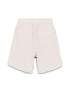 Shorts per bambino Brunello Cucinelli Kids beige con fiammatura - Rubino Kids