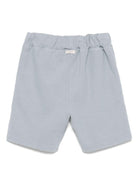 Shorts per bambino Donsje Ithri azzurro con motivo con ricamo - Rubino Kids