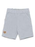 Shorts per bambino Donsje Ithri azzurro con motivo con ricamo - Rubino Kids