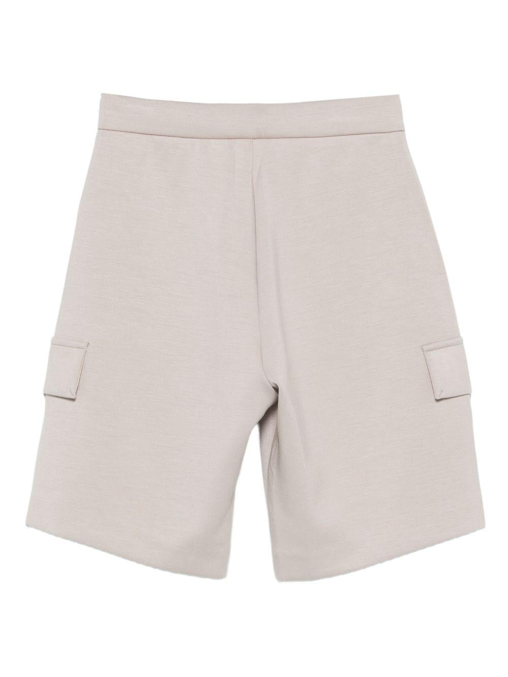 Shorts per bambino Emporio Armani Kids beige con tasche cargo - Rubino Kids