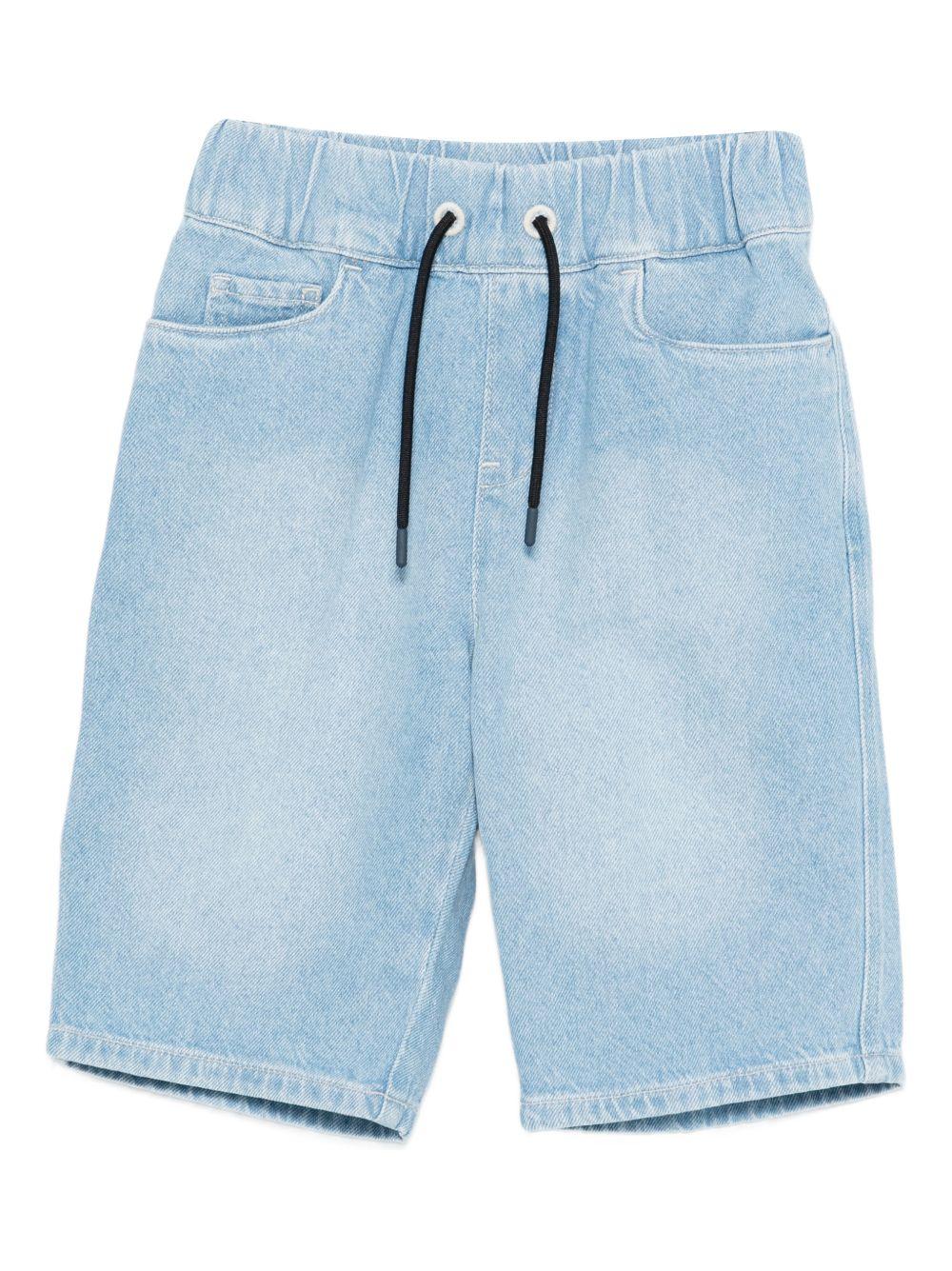Shorts per bambino Emporio Armani Kids con due tasche laterali - Rubino Kids