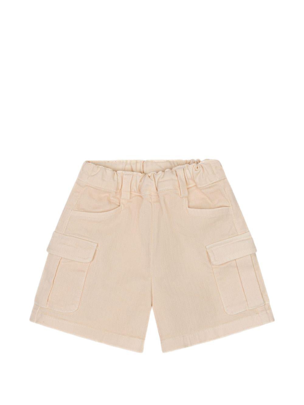 Shorts per bambino Etro Kids beige con tasche cargo - Rubino Kids