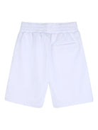 Shorts per bambino Givenchy Kids bianco con tasca posteriore applicata - Rubino Kids
