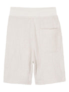 Shorts per bambino Hugo Kids bianco con chiusura a coulisse - Rubino Kids