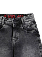 Shorts per bambino Hugo Kids grigio con effetto schiarito - Rubino Kids