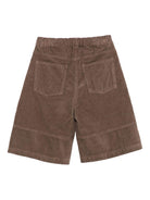 Shorts per bambino Il Gufo marrone in velluto a coste - Rubino Kids
