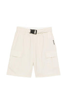 Shorts per bambino Just Cavalli Kids beige con tasche cargo e cintura - Rubino Kids