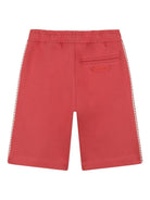 Shorts per bambino Lanvin Enfant rosso con coulisse e logo - Rubino Kids