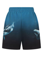 Shorts per bambino Molo blu con stampa grafica - Rubino Kids