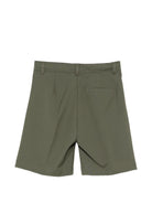 Shorts per bambino Paolo Pecora Kids verde con zip - Rubino Kids