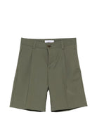 Shorts per bambino Paolo Pecora Kids verde con zip - Rubino Kids