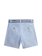 Shorts per bambino Polo Ralph Lauren Kids azzurri con cintura - Rubino Kids