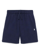 Shorts per bambino Polo Ralph Lauren Kids blu con motivo Polo Pony - Rubino Kids