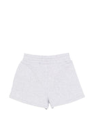 Shorts per bambino Stella McCartney Kids grigio con logo - Rubino Kids