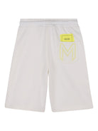 Shorts per bambino The Marc Jacobs Kids bianchi con toppa con logo posteriore - Rubino Kids