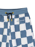 Shorts per bambino The Marc Jacobs Kids blu con motivo a quadri - Rubino Kids