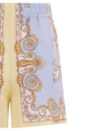 Shorts per bambino Versace Kids multicolore con elastico in vita - Rubino Kids