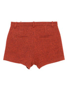 Shorts per donna ALYSI arancioni con patta e bottoni - Rubino Kids