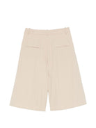 Shorts per donna Alysi beige con design plissettato - Rubino Kids