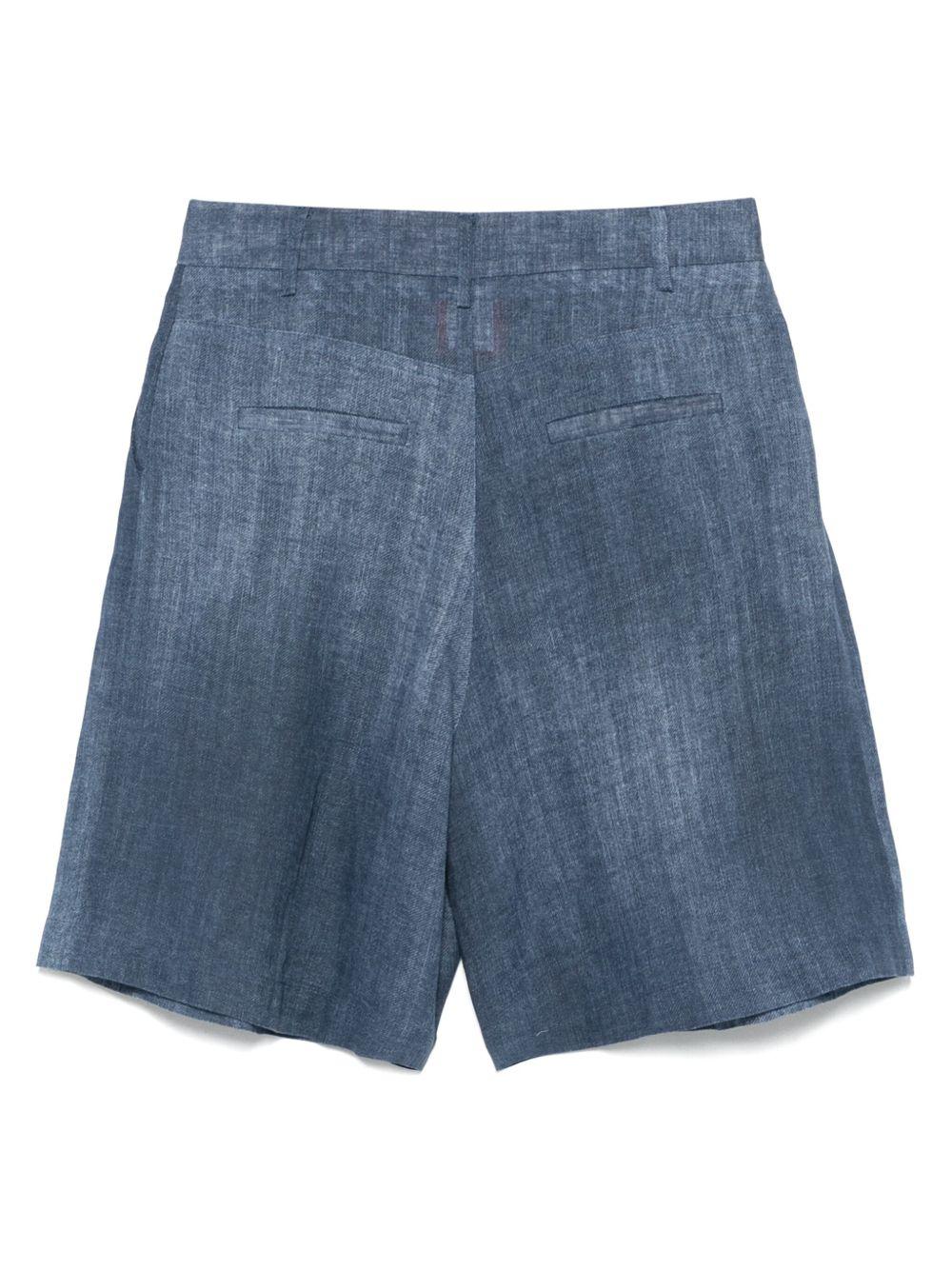 Shorts per donna Merci blu con stampa denim - Rubino Kids