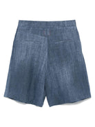 Shorts per donna Merci blu con stampa denim - Rubino Kids