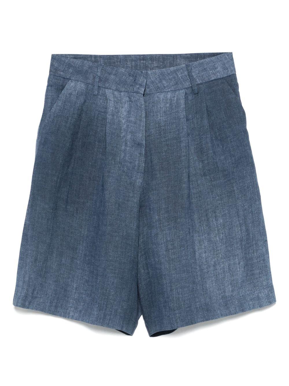 Shorts per donna Merci blu con stampa denim - Rubino Kids
