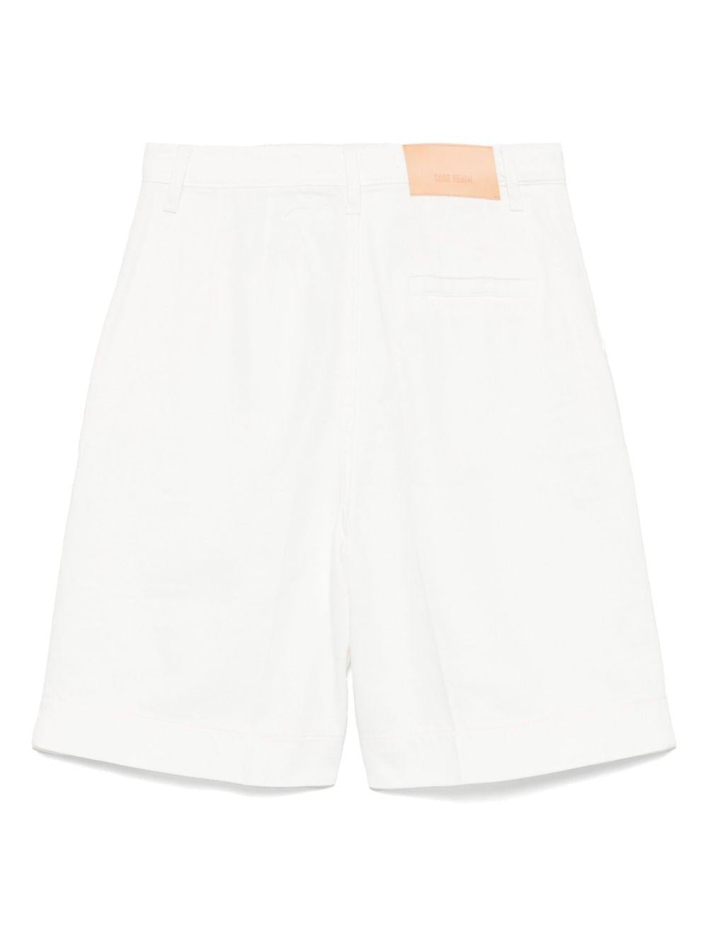 Shorts per donna Merci Tina bianco con due tasche diagonali laterali - Rubino Kids