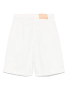 Shorts per donna Merci Tina bianco con due tasche diagonali laterali - Rubino Kids