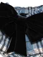 Shorts per neonata A'lapage azzurri con motivo a quadri - Rubino Kids