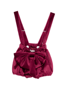 Shorts per neonata A'lapage rossi con dettaglio fiocco - Rubino Kids