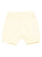 Shorts per neonata Bonpoint giallo con elastico in vita - Rubino Kids